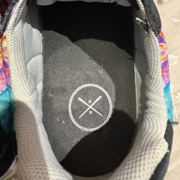 Inkkas Caladium black suede tropical floral sneakers 11 - Picture 7 of 9